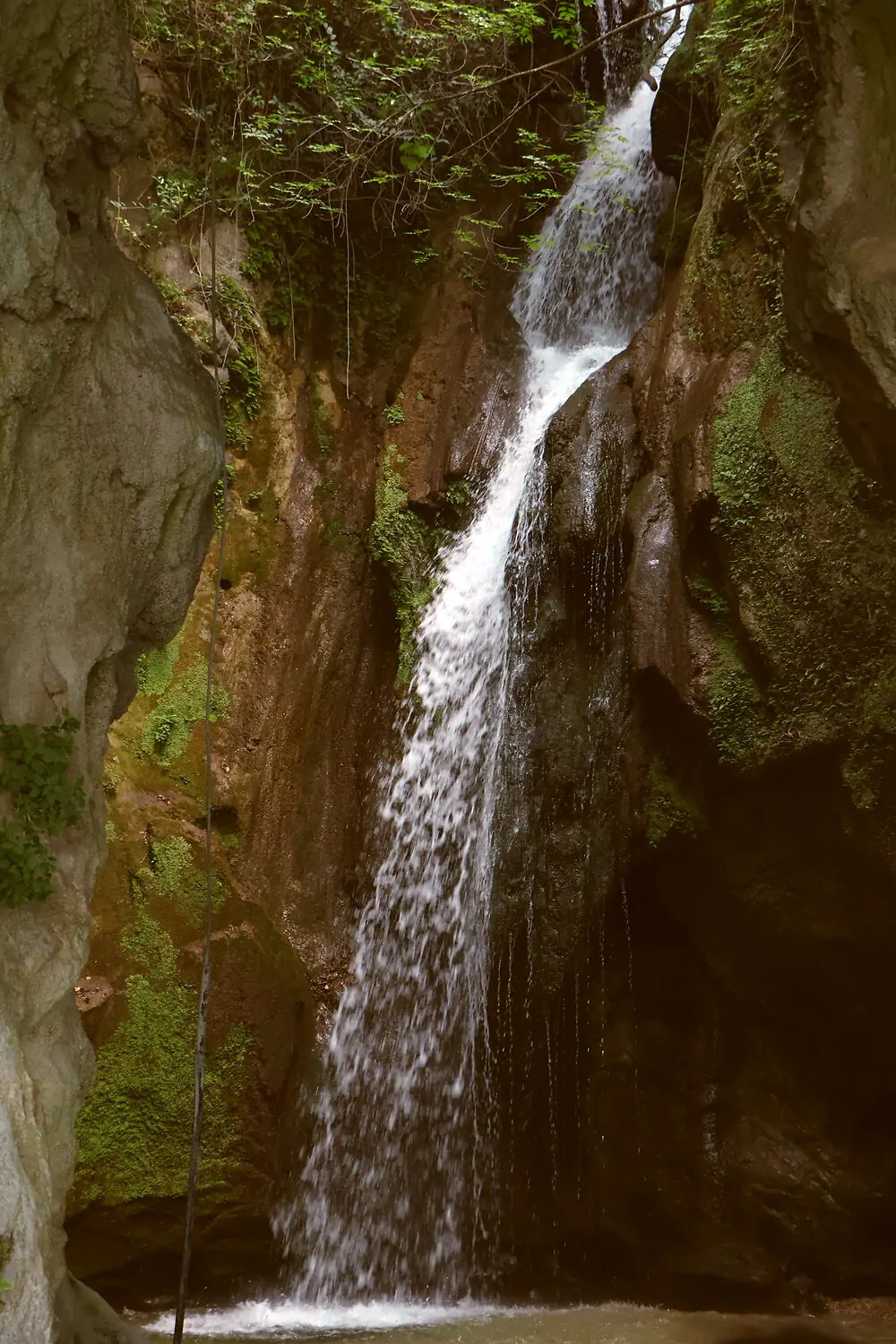Dettaglio della Cascata del Ponale a Riva del Garda